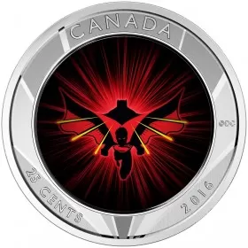 2016 Canadian 25-Cent Batman v Superman: Dawn of Justice™ - 3D Coin and Two Trading Cards