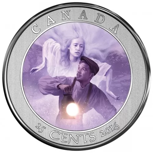 2016 Canadian 25-Cent Haunted Canada: Bell Island Coloured Lenticular Coin