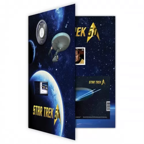 2016 Canadian 25-Cent Star Trek™ USS Enterprise Coloured Coin & Stamp Set 
