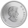2013 Canadian 25-Cent Birds of Canada #11: American Robin Coloured Coin