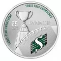 2012 Canadian 25-Cent Saskatchewan Roughriders CFL® Coloured Coin & Stamp Set