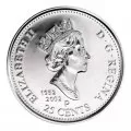 2002-P (1952-) Canadian 25-Cent Canada Day 135th Anniv/Golden Jubilee Coloured Quarter Coin Gift Card