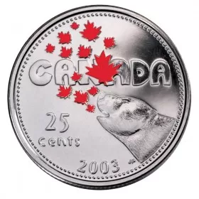 2003 Canada Day 25 Cent Coin Gift Card (Coloured) 