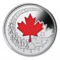 2004-P Canadian 25-Cent Canada Day Celebration Coloured Quarter Coin & Gift Card
