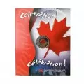 2004-P Canadian 25-Cent Canada Day Celebration Coloured Quarter Coin & Gift Card