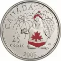 2005 Canada Day 25 Cent Coin Gift Card (Coloured)