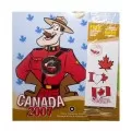 2007 Canada 25 Cent Coin - Canada Day (Coloured) 