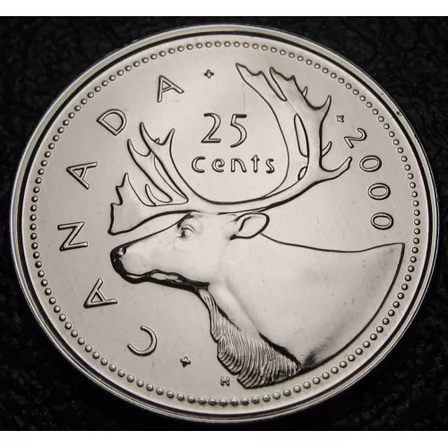 2000W Canadian 25-Cent Caribou Quarter Proof-like (PL) Coin