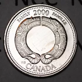 2000 Canadian 25-Cent Family/August Millennium Quarters Series Coin (Brilliant Uncirculated)