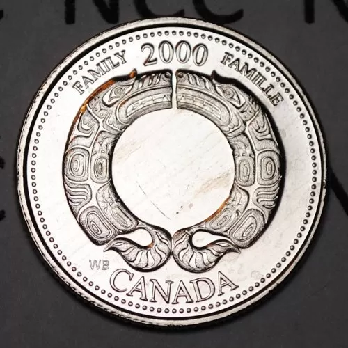 2000 Canadian 25-Cent Family/August Millennium Quarters Series Coin (Brilliant Uncirculated)