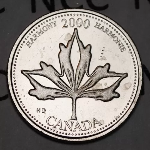 2000 Canadian 25-Cent Harmony/June Millennium Quarters Series Coin (Brilliant Uncirculated)