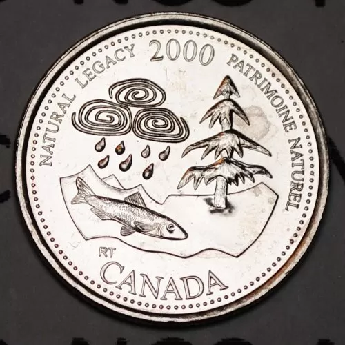 2000 Canadian 25-Cent Natural Legacy/May Millennium Quarters Series Coin (Brilliant Uncirculated)