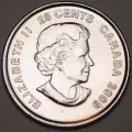 2009 Canadian 25-Cent Golden Moments: Cindy Klassen Coloured Quarter Coin (Brilliant Uncirculated)