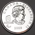 2009 Canadian 25-Cent Vancouver 2010 Paralympics: Ice Sledge Hockey Quarter Coin (Brilliant Uncirculated)