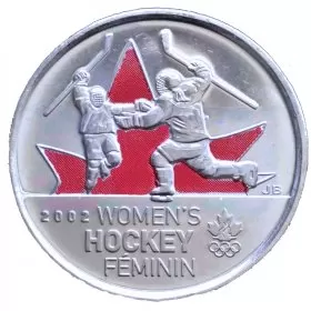 2009 Canadian 25-Cent Golden Moments: Women's Ice Hockey Coloured Quarter Coin (Brilliant Uncirculated)