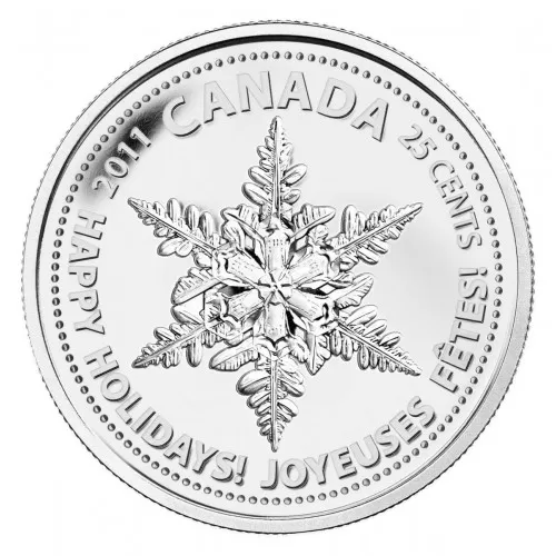 2011 Canada 25 Cent Coin - Snowflake