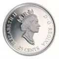 1999 Canadian 25-Cent December: This is Canada Millennium Quarter Proof Silver Coin