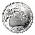 1999 Canadian 25-Cent May: The Voyageurs Millennium Quarter Proof Silver Coin