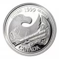 1999 Canadian 25-Cent October: A Tribute to the First Nations Millennium Quarter Proof Silver Coin 