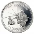 2000 Canadian 25-Cent Millennium Quarters Series Proof Silver 12-Coin Set