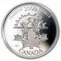 2000 Canadian 25-Cent Millennium Quarters Series Proof Silver 12-Coin Set