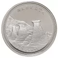 1992 (1867-) Canadian 25-Cent Alberta Confederation 125th Anniv/Provincial Quarter Proof Sterling Silver Coin 