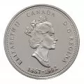 1992 (1867-) Canadian 25-Cent Northwest Territories Confederation 125th Anniv/Provincial Quarter Proof Sterling Silver Coin