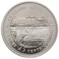 1992 (1867-) Canadian 25-Cent Prince Edward Island Confederation 125th Anniv/Provincial Quarter Proof Sterling Silver Coin
