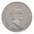 1992 (1867-) Canadian 25-Cent Saskatchewan Confederation 125th Anniv/Provincial Quarter Proof Sterling Silver Coin