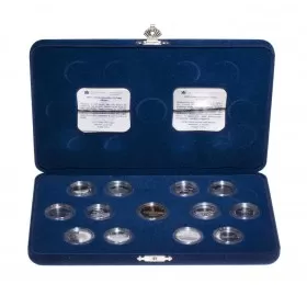 1992 (1867-) Canadian 13-Coin Confederation 125th Anniv/Provincial Quarters Proof Sterling Silver Set