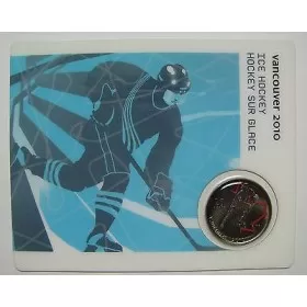 2007 Canada 25 Cents Vancouver 2010 Olympic Sports Card - Ice Hockey
