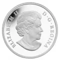 2015 Canadian $25 Christmas Ornament - Fine Silver Coloured Coin (Ultra-High Relief)