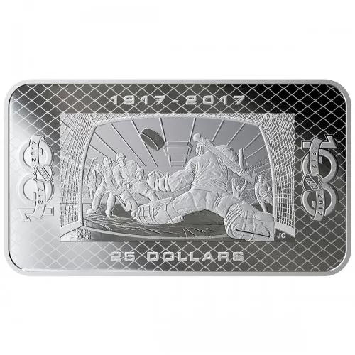 2017 (1917-) Canadian $25 100th Anniversary of the NHL® - 1.5 oz Fine Silver Coin
