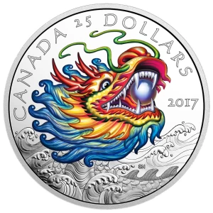 2017 Canadian $25 Dragon Boat Festival - Fine Silver Coin