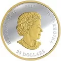 2017 Canadian $25 The Great Seal of Canada - 1 oz Fine Silver & Gold-plated Coin