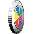 2017 (1982-) Canadian $25 Trivial Pursuit Game 35th Anniversary 1 oz Fine Silver Coloured Coin