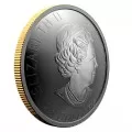 2021 (1896-) Canadian $25 Klondike Gold Rush: Panning For Gold 125th Anniv 1 oz Silver Concave Coin - cracked capsule on the edge