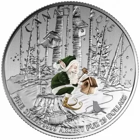 2016 Canadian $25 for $25 Woodland Elf Fine Silver Coloured Coin