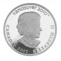 2007 Canadian $25 Athletes Pride Vancouver 2010 Olympic Winter Games Proof Silver Hologram Coin