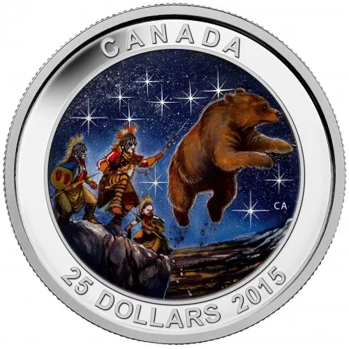 2015 Canadian $25 Star Charts: The Great Ascent - Fine Silver Coin (Glow-in-the-Dark)