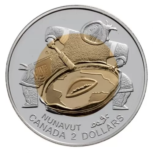 1999 Canadian $2 Nunavut Commemorative Proof Gold Coin 
