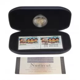 1999 Canadian $2 Nunavut Commemorative Coin & Stamp Set 1999 Canadian $2 Nunavut Commemorative Coin & Stamp Set