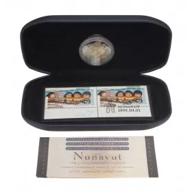 1999 Canadian $2 Nunavut Commemorative Coin & Stamp Set