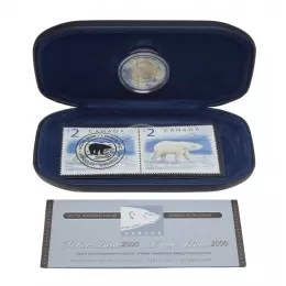 2000 Canada $2 Polar Bear Special Millennium Edition Coin & Stamp Commemorative Collection - Coin in capsule Only 2000 Canada $2 Polar Bear Special Millennium Edition Coin & Stamp Commemorative Collection - Coin in capsule Only