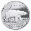 2004 Canada Limited Edition Sterling Silver $2 Coin & Stamp Set - The Proud Polar Bear
