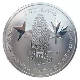 2014 Canadian $2 Devil's Brigade CAN/US First Special Service Force 1/2 oz Fine Silver Coin