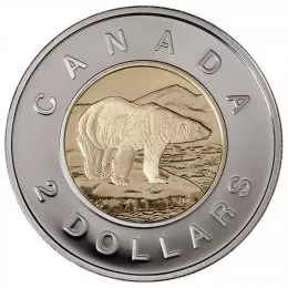1997 Canadian $2 Polar Bear Toonie Coin (Brilliant Uncirculated)