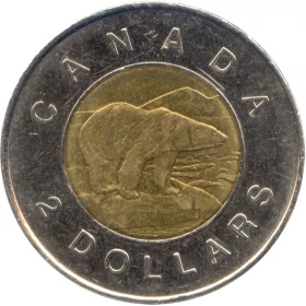 2003 Canadian $2 Polar Bear/New Effigy Toonie Coin (Brilliant Uncirculated)