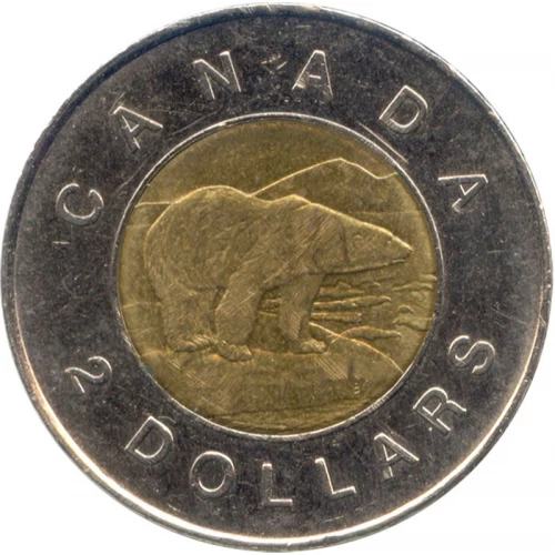 2003 Canadian $2 Polar Bear/New Effigy Toonie Coin (Brilliant Uncirculated)