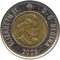 2003 Canadian $2 Polar Bear/New Effigy Toonie Coin (Brilliant Uncirculated)